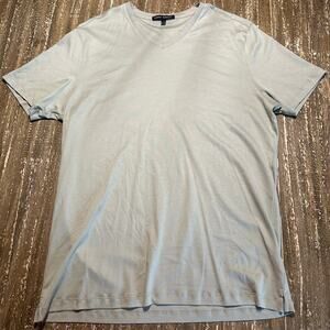 Robert Barakett 100% Pima Cottom The V-Neck T-Shirt Shadow Green Men’s Size L